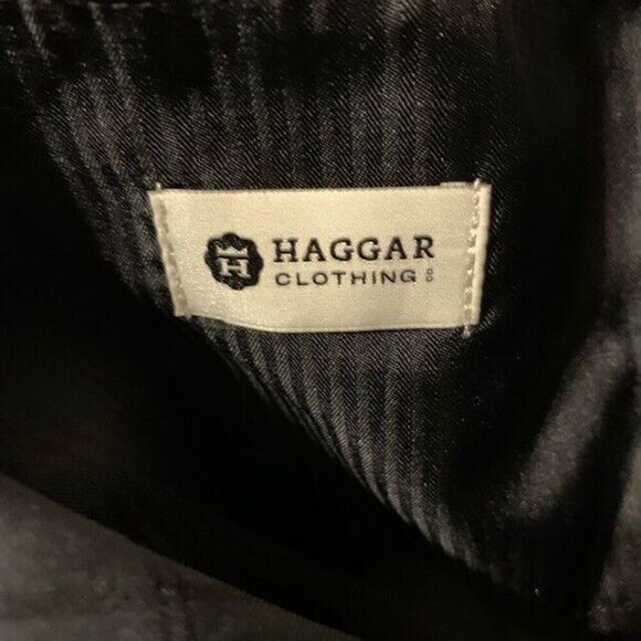 HAGGAR SIZE 36 GRAY PLAID SHORTS - Picture 3 of 4